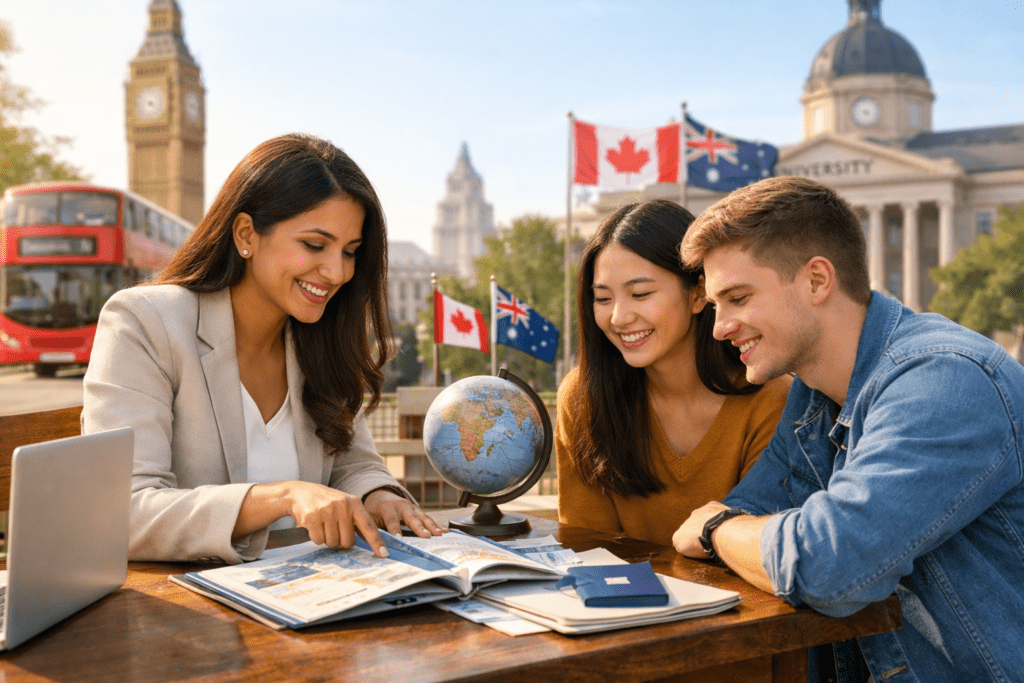 Student visa consultant guiding students abroad