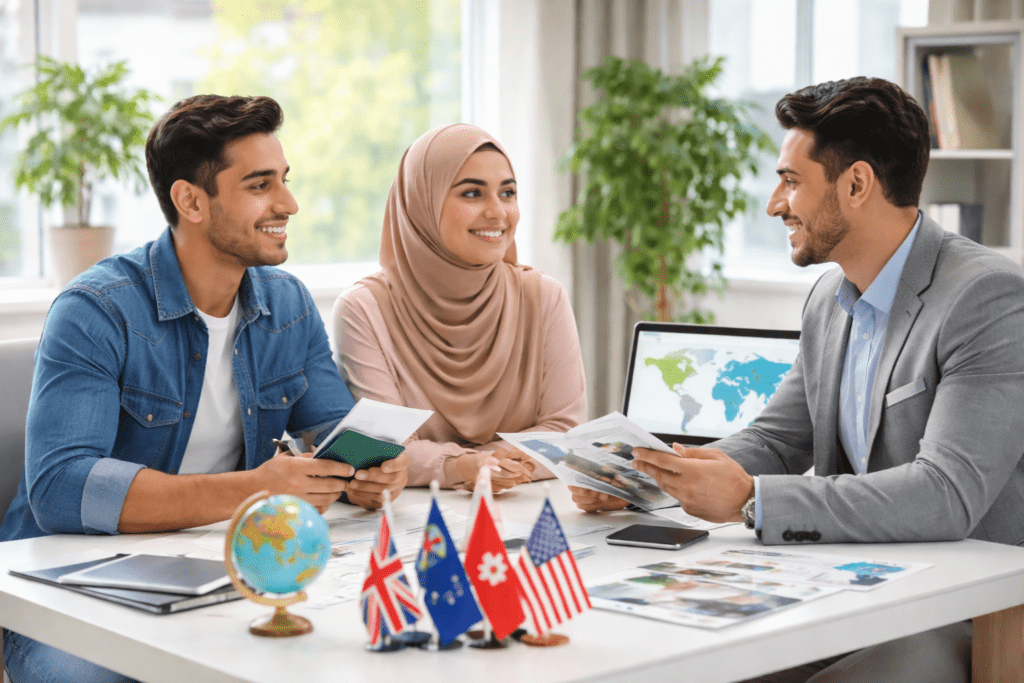Student visa consultation meeting in Pakistan