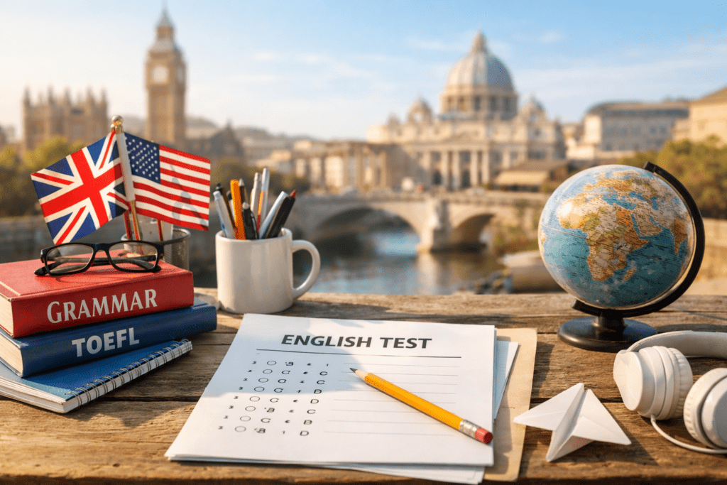 English test materials for studying abroad